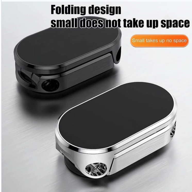 Magnetic Car Phone Holder – 360° Rotating Metal Mount