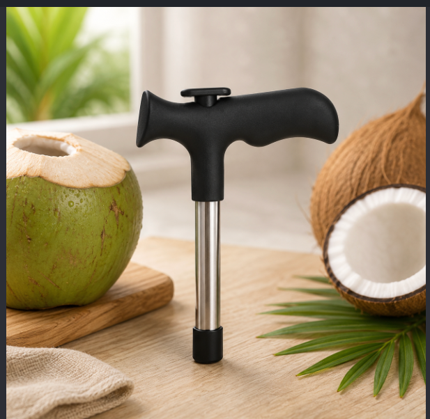 Coconut Opener & Coconut Cutting Tool – Easy & Safe Coconut Opening Tool